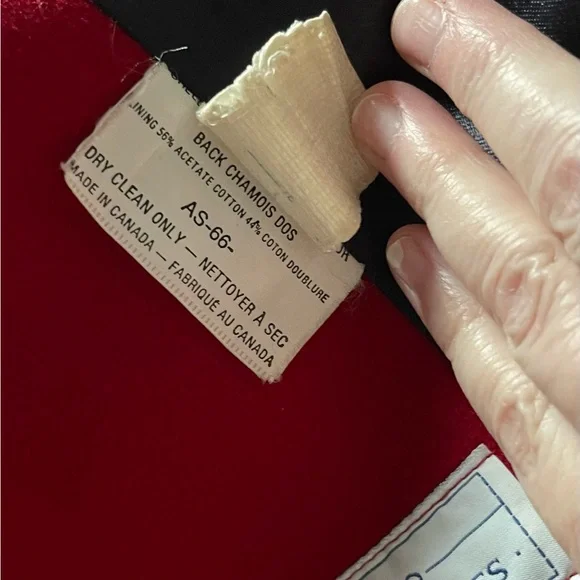 DIANA CHARLES Elegant Red Wool Cashmere Blend Coat Size 11/12 - Picture 8 of 16